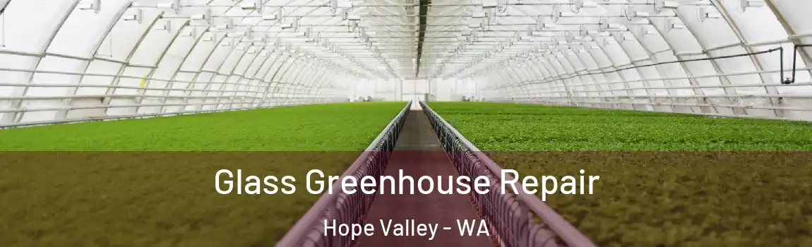 Glass Greenhouse Repair Hope Valley - WA