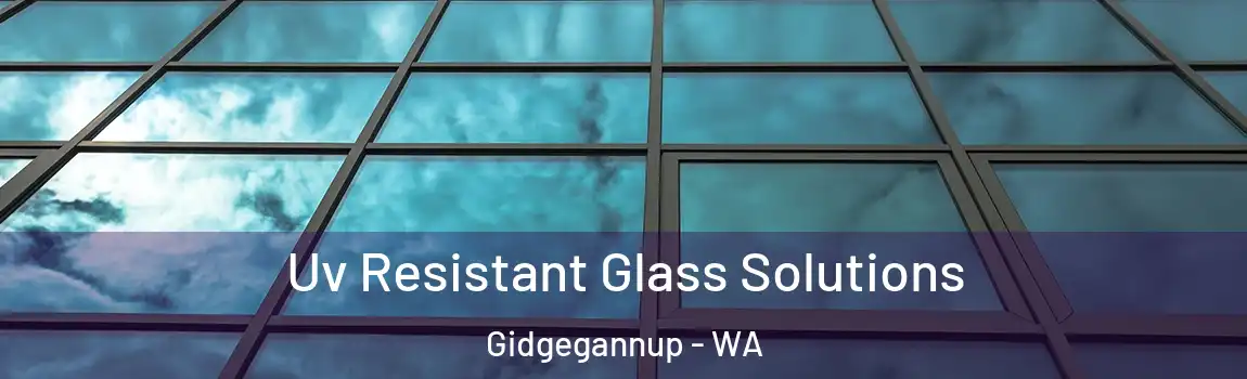 Uv Resistant Glass Solutions Gidgegannup - WA